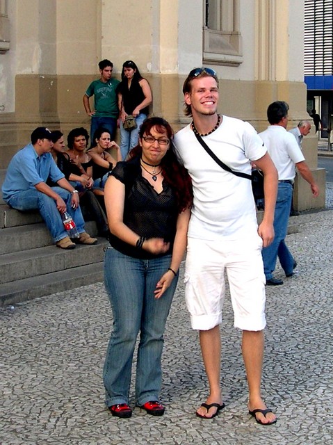 Meine brasilianische Sandkastenfreundin M�rcia (offensichtlich wenig begeistert vom fotografiert werden)