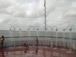 Die Duschen waren eigentlich das Beste am Schiff.